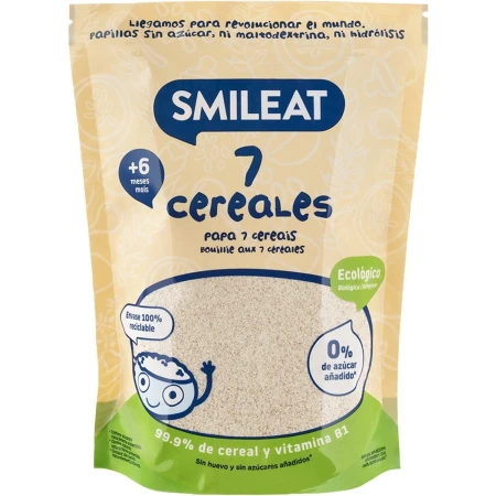Cereale cu 7 super cereale +6 luni Bio, 200g, Smileat
