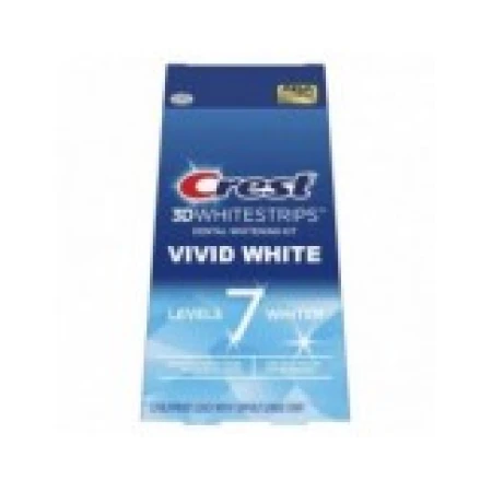 Benzi Albirea Dintilor, Crest, 3D White, New Vivid White, 9% Concentratie, Cutie 12 Plicuri, 24 Benzi