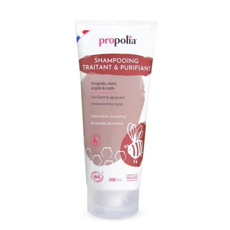 Sampon tratament purifiant cu propolis, miere, argila si ienupar ecologic 200ml Propolia