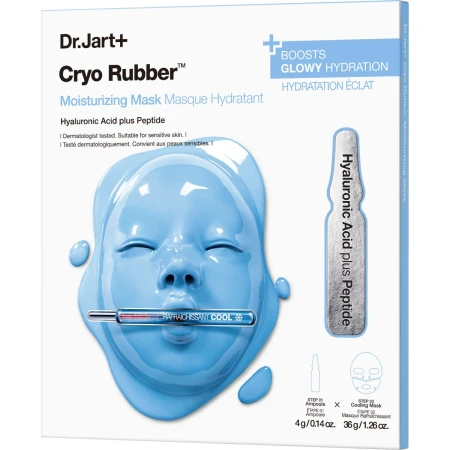 Masca de fata hidratanta cu acid hialuronic Cryo Rubber, 4g+36g, Dr. Jart