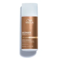 Sampon hidratant pentru par uscat si lipsit de stralucire cu Squalane & Omega 9 Ultimate Smooth, 50ml, Wella Professionals