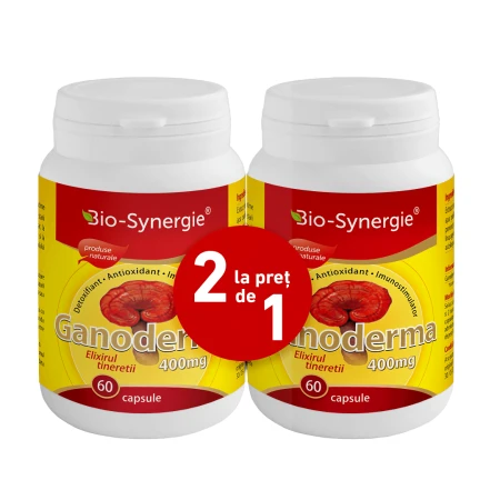 Ganoderma, 60capsule, pachet 1+1, Bio Synergie
