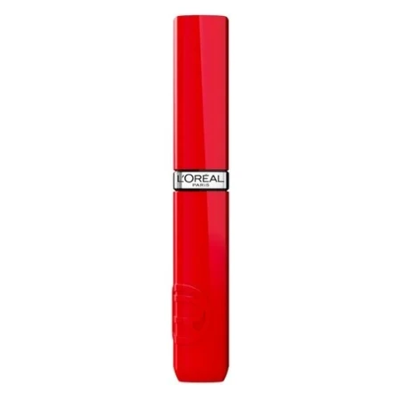 Ruj lichid cu stralucire de lac Infaillible Laque Resistance 410 Rouge Poppy, 4.3ml, L'Oreal Paris