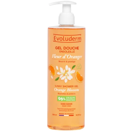 Gel de dus Sunny Fleur D'Oranger, 500ml, Evoluderm