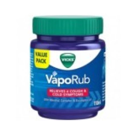 Unguent Rubefiant, Vicks, VapoRub, Efect Adjuvant impotriva Simptomelor de Raceala si Tuse, 110ml