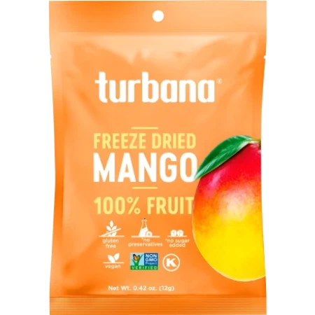 Mango liofilizat deshidratat, 12g, Turbana