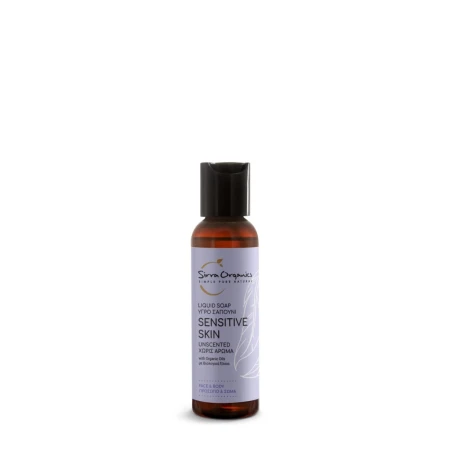 Sapun lichid pentru piele sensibila, 60ml, Sirra Organics
