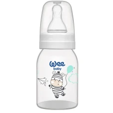 Biberon cu tetina rotunda, 125ml, Wee Baby