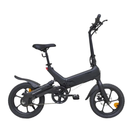Bicicleta electrica pliabila MS ENERGY eBike i6, roti 16inch, autonomie maxima 60 km, motor 250W, baterie LG 36V/10Ah (Negru)
