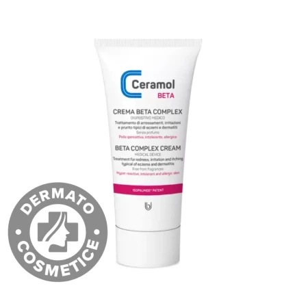 Tratament pentru eczeme, dermatite si roseata Beta, 50ml, Ceramol