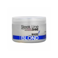 Masca pentru par blond cu pigment neutralizant albastru, 250ml, Sleek Line