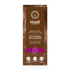 Vopsea de par naturala, SATEN MEDIU, 100gr, Khadi
