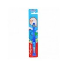 Periuta de Dinti Copii, Colgate, 2-5 ani, Extra-Soft, model Dinozaur, Culoare Albastra