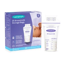 Pungi pentru stocarea laptelui matern, 25 bucati, Lansinoh