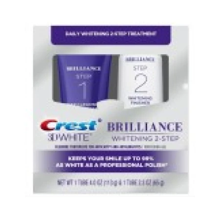 Set 2x Paste de Dinti, Crest, Brilliance, Sistem Albire Dintilor in 2 Pasi, 178gr