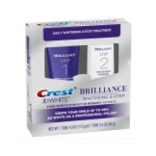 Set 2x Paste de Dinti, Crest, Brilliance, Sistem Albire Dintilor in 2 Pasi, 178gr