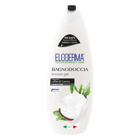 Gel de dus Lapte de cocos, 600ml, Eloderma