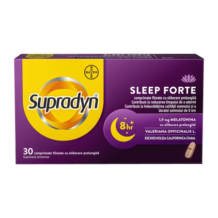 Supradyn Sleep Forte, 30 comprimate filmate, Bayer