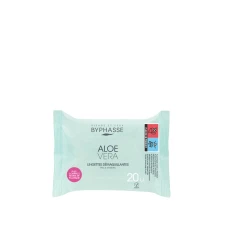 Servetele demachiante pentru ten sensibil cu aloe vera, 20 bucati, Byphasse