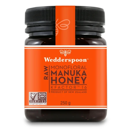 Miere de Manuka KFactor 16 Raw, 250g, Wedderspoon