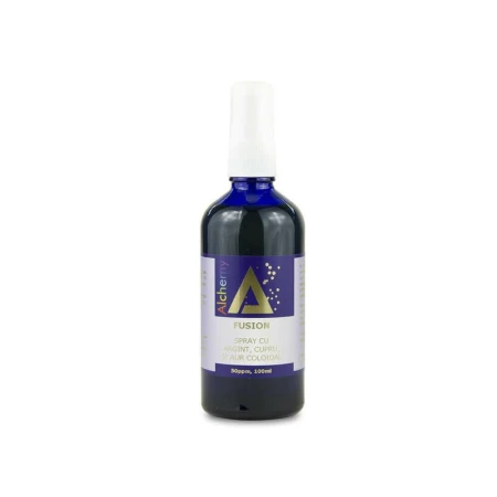 Fusion, mix sinergic de argint, cupru si aur coloidal, 50ppm, 100ml, Pure Alchemy