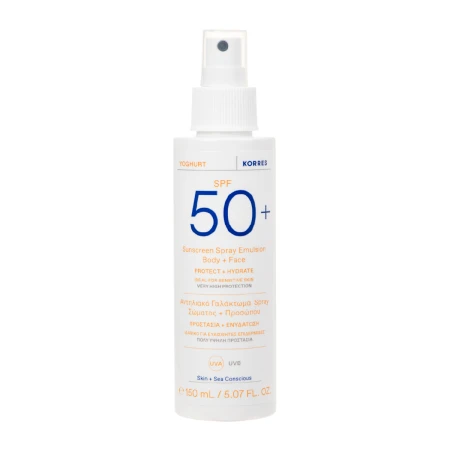 Spray de fata si corp Yoghurt Sun SPF50+, 150ml, Korres