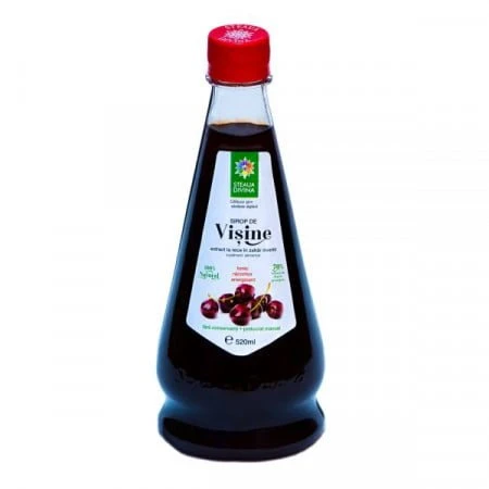 Sirop natural de visine, 520mililitri, Steaua Divina