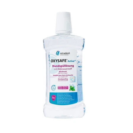 Apa de gura cu oxigen activ Oxysafe Active+F, 500ml, Miradent