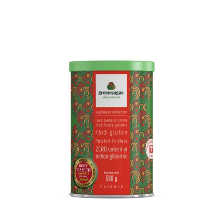 Green Sugar pulbere, 500g, Laboratoarele Remedia