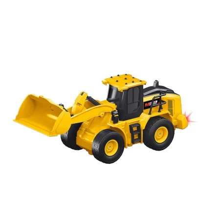Mondo Motors Buldozer Incarcator Frontal cu Telecomanda RC 1:24, Brat Mobil si Cabina Rotativa