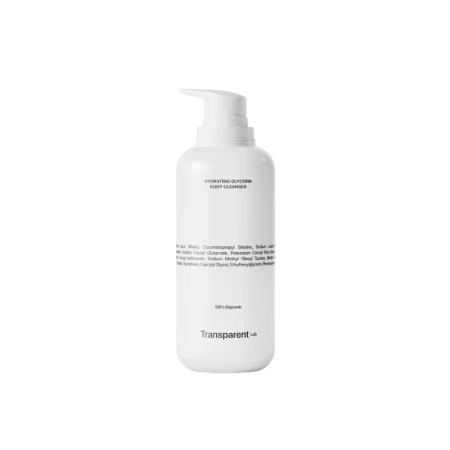 Gel de dus hidratant cu glicerina, 400ml, Transparent Lab