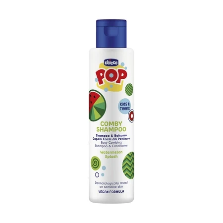 Sampon si balsam de par cu aroma de pepene rosu POP, 250ml, Chicco
