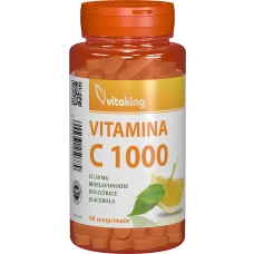 Vitamina C 1000mg cu bioflavonoide, acerola si macese, 90 comprimate, Vitaking