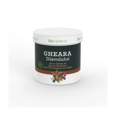 Gel gheara diavolului, saruri de magneziu si colagen, 250mililitri, Biomedicus