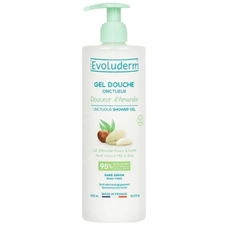 Gel de dus cremos Douceur d'Amande, 500ml, Evoluderm