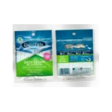 Set 100x Periute Interdentare, DenTek, cu Peri, Texturate, pentru Curatare in Profunzime, Aroma de Menta