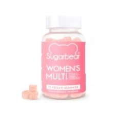 Supliment Alimentar, SugarBear, Multi-Vitamine pentru Femei, Omega-3, Vitamina B-12, C, D-2, E, 60cps