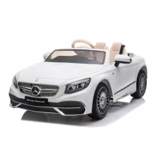 Masinuta electrica Mercedes S650 MAYBACH, pentru copii 2-7 ani, 90W, 12V, echipare premium, alba