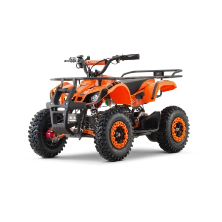 ATV electric pentru copii NITRO Torino Quad 1200W 48V Snowy Tyre, culoare portocalie