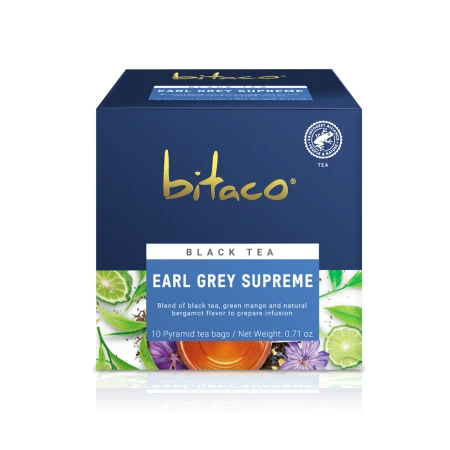 Ceai negru Earl Gray Supreme, 20g, Bitaco