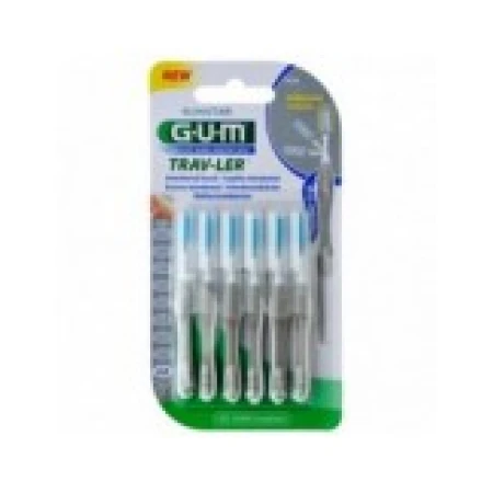 Set 6x Periute Interdentare, GUM, Trav-Ler, pentru Curatare in Profunzime, Tratate cu Clorhexidina, 2.0 mm