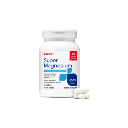 Super magneziu 300 mg, 90 capsule, GNC