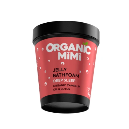 Spuma de baie tip jeleu pentru somn profund cu lotus si camelie, 200ml, Organic Mimi