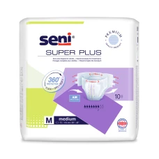 Scutece cu sistem inchis Super Plus Medium, 10 bucati, Seni