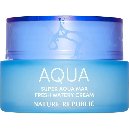 Crema hidratanta pentru fata Fresh Watery Super Aqua Max, 80g, Nature Republic
