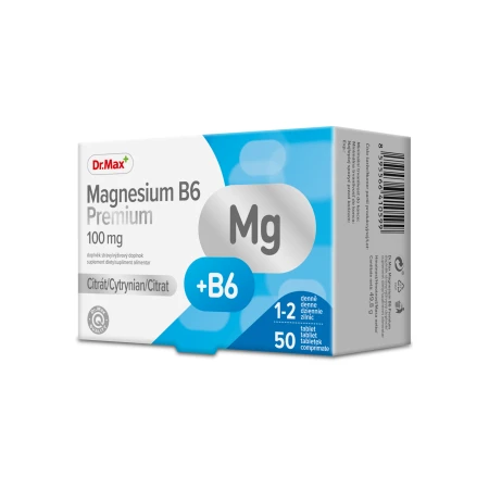 Dr. Max Magnesium B6 Premium, 50 comprimate