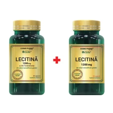 Pachet Lecitina 1200mg, 60 + 30 capsule, Cosmopharm