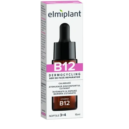 Ser de fata reparator cu Vitamina B12 Dermocycling, 15ml, Elmiplant