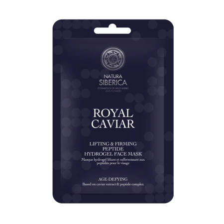 Masca hidrogel cu peptide pentru fermitate & lifting Royal Caviar, 1 bucata, Natura Siberica
