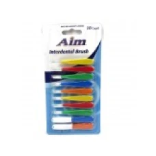 Set 10x Periute Interdentare, AIM, Curatare Eficienta intre Dinti, Aparat Dentar, Diverse Culori si Dimensiuni